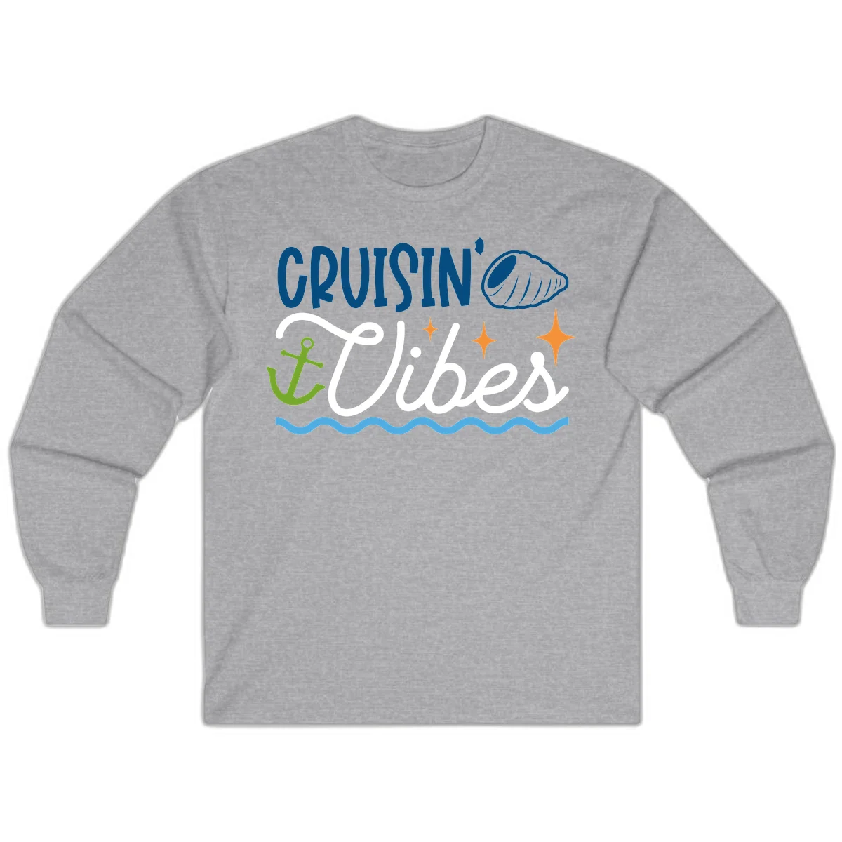 Cruisin' Vibes Long Sleeve in Sport Grey