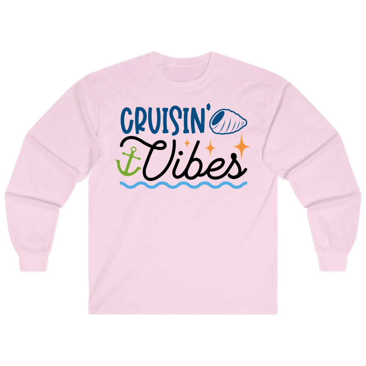 Cruisin' Vibes Long Sleeve in Light Pink