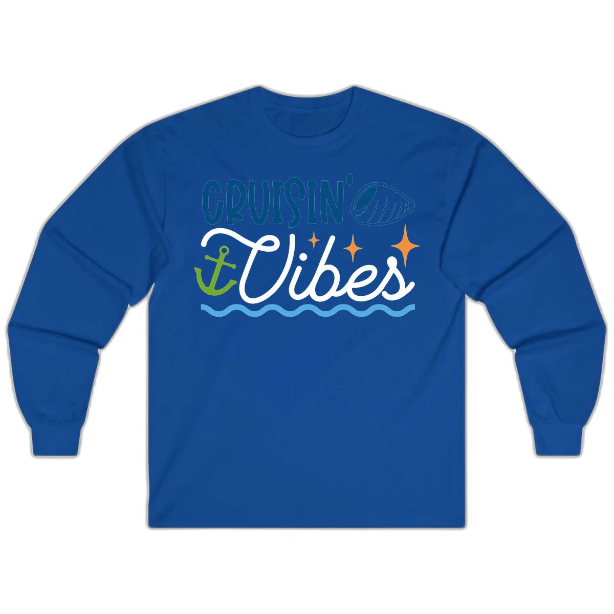 Cruisin' Vibes Long Sleeve in Royal