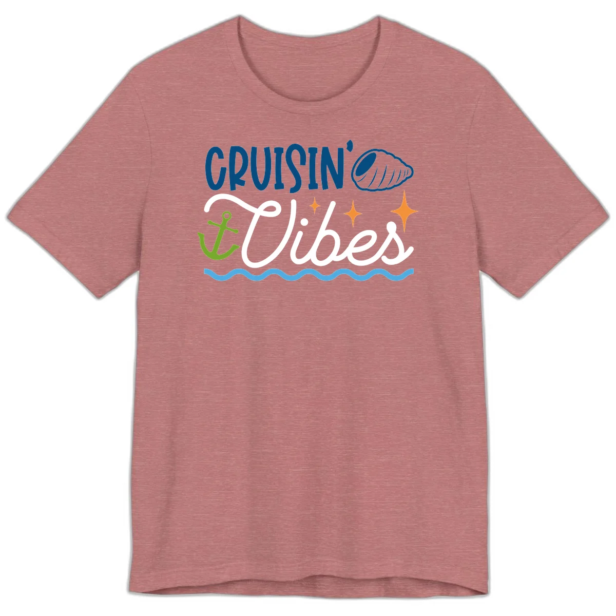 Cruisin' Vibes Premium T-Shirt in Heather Mauve