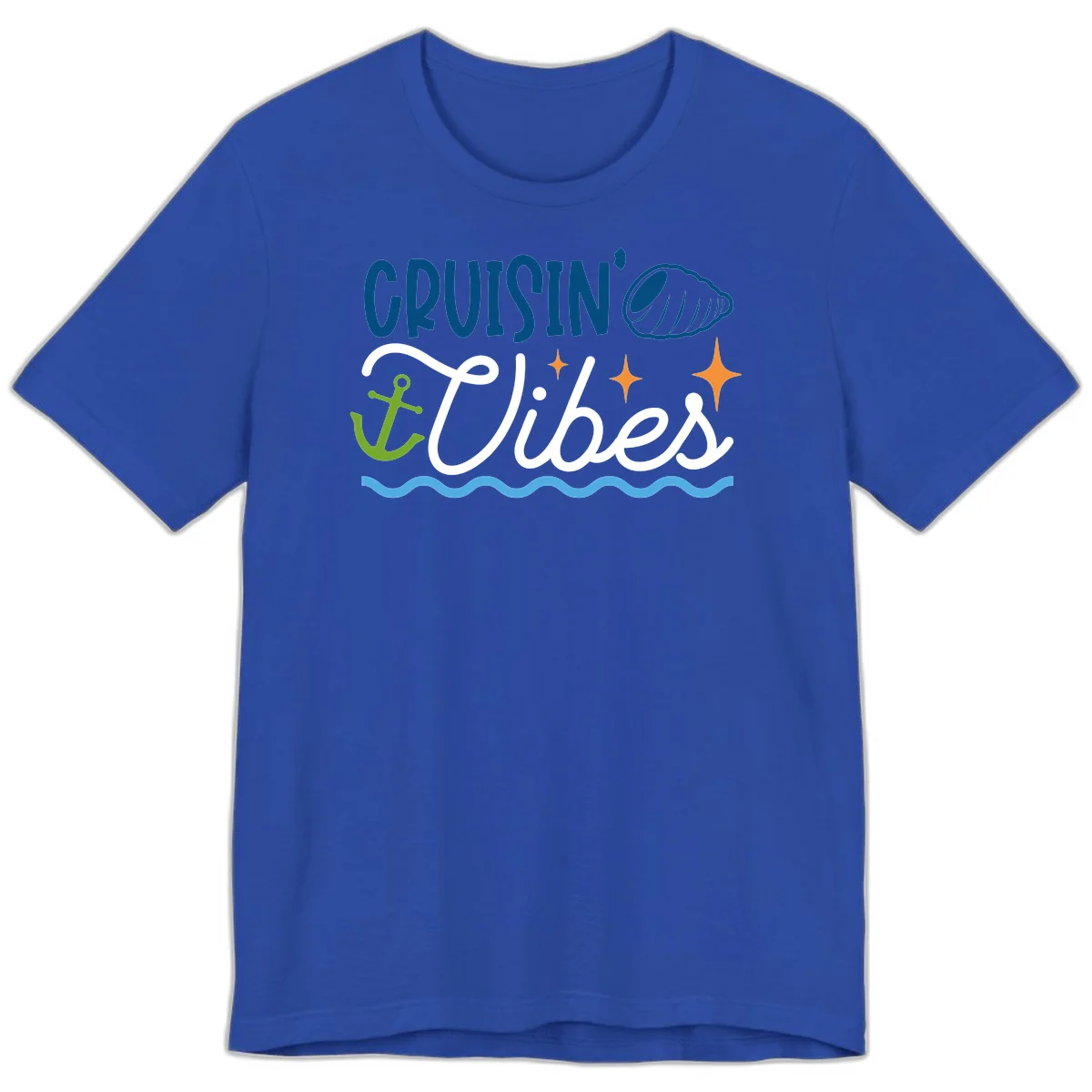 Cruisin' Vibes Premium T-Shirt in True Royal