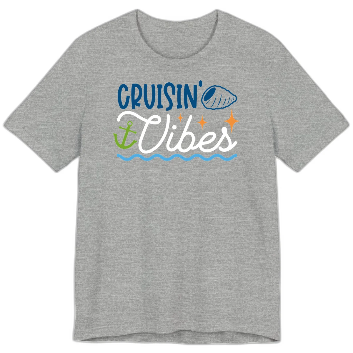 Cruisin' Vibes Premium T-Shirt in Athletic Heather