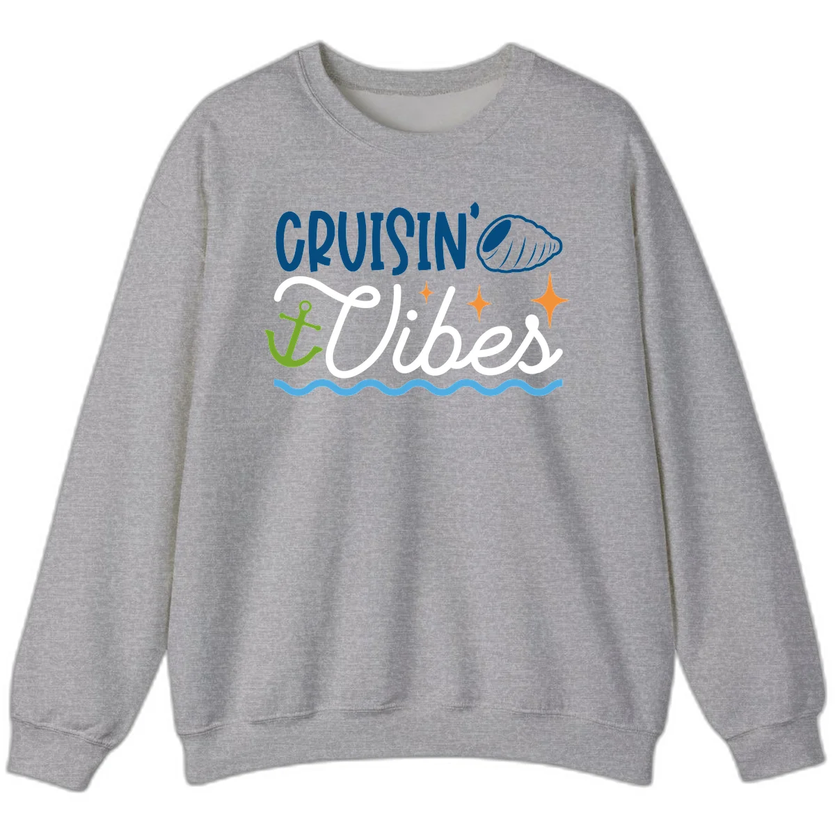 Cruisin' Vibes Sweatshirt in Sport Grey