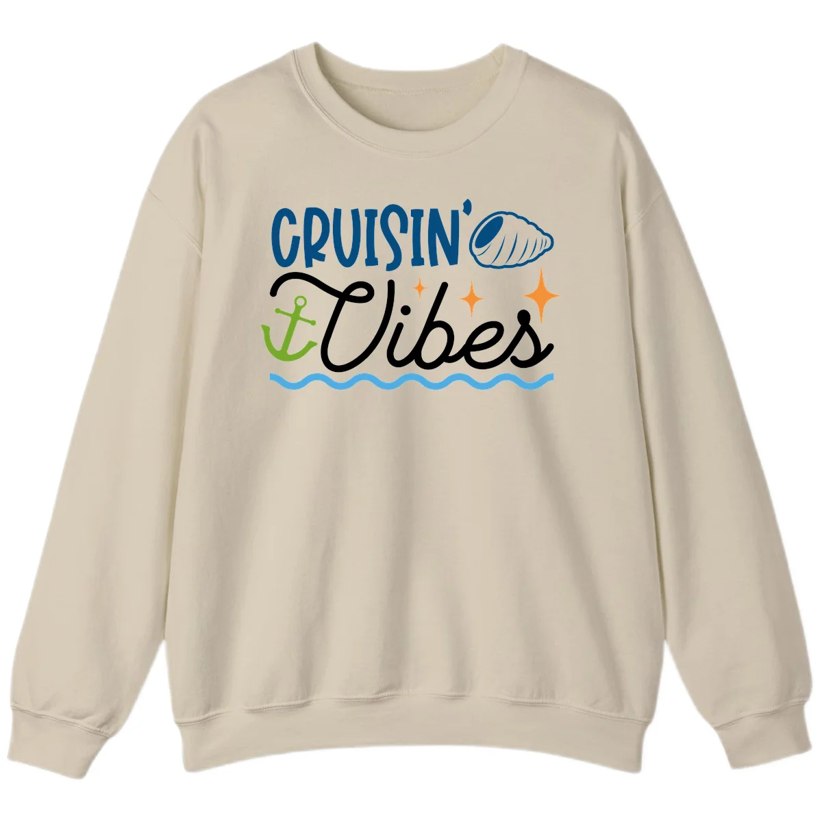 Cruisin' Vibes Sweatshirt in Sand