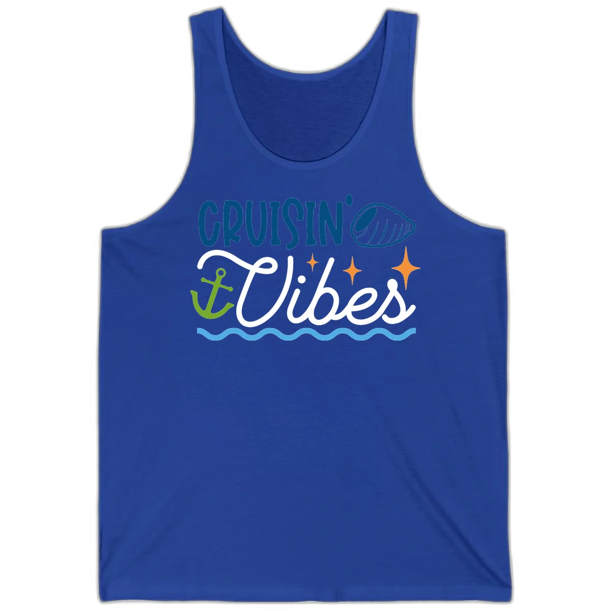 Cruisin' Vibes Tank in True Royal