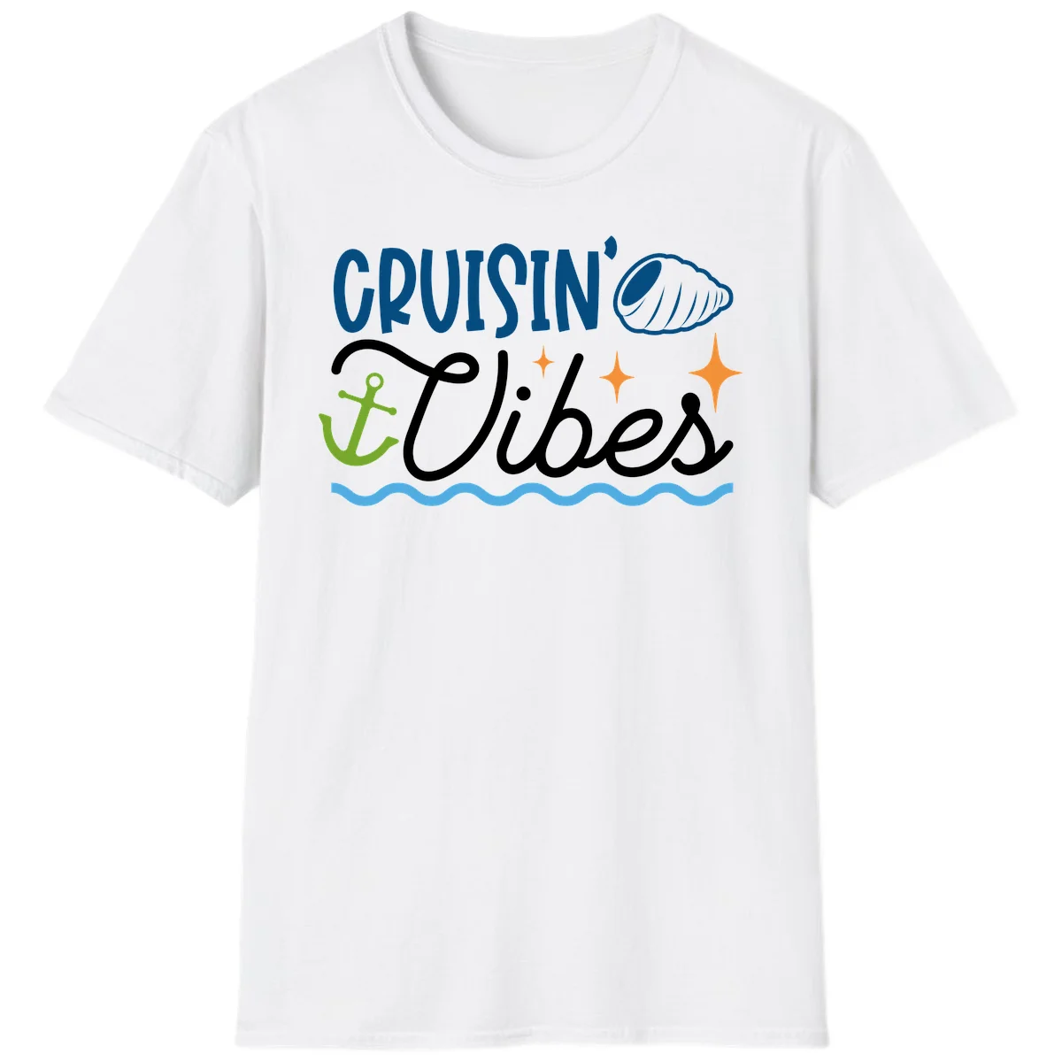 Cruisin' Vibes T-Shirt in White