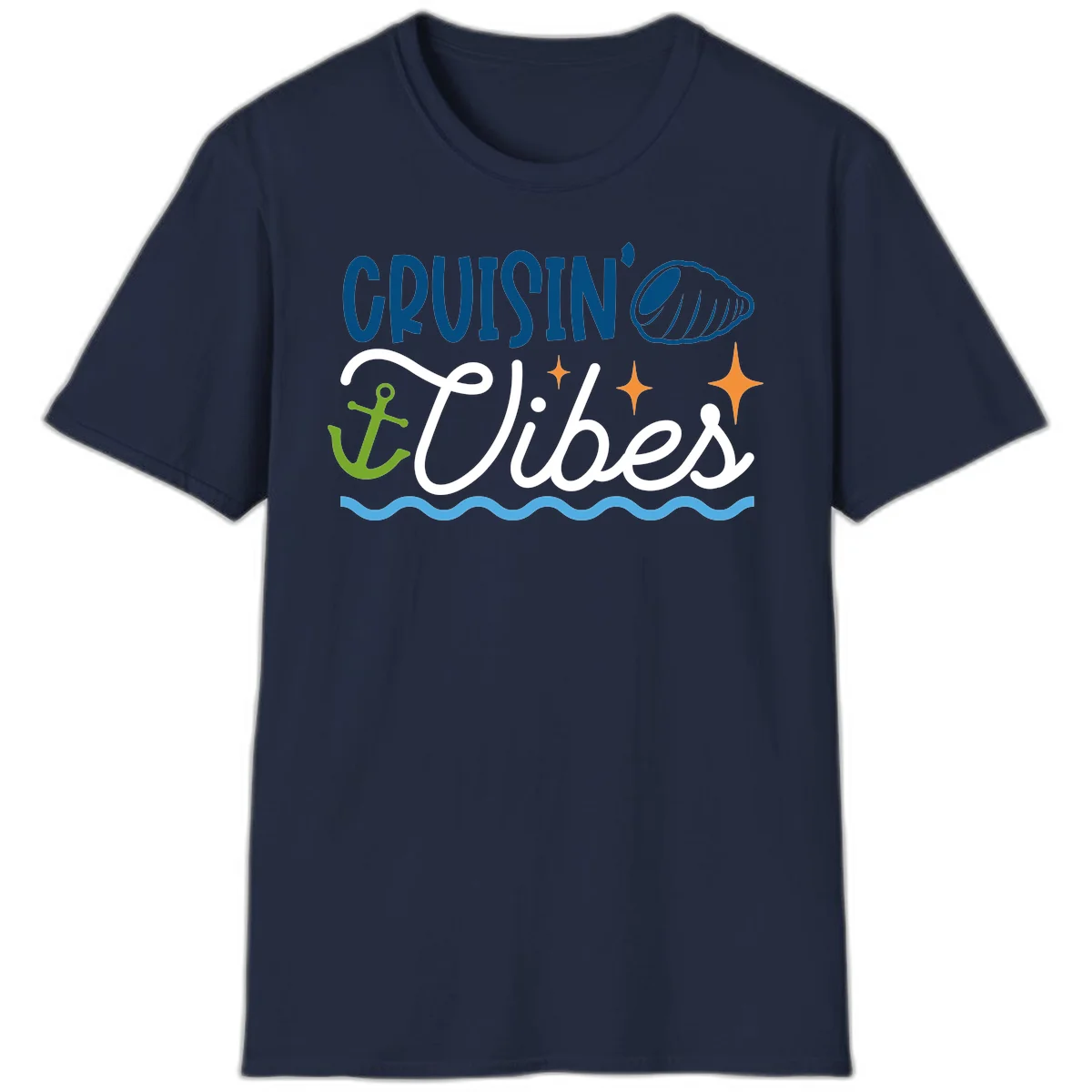 Cruisin' Vibes T-Shirt in Navy