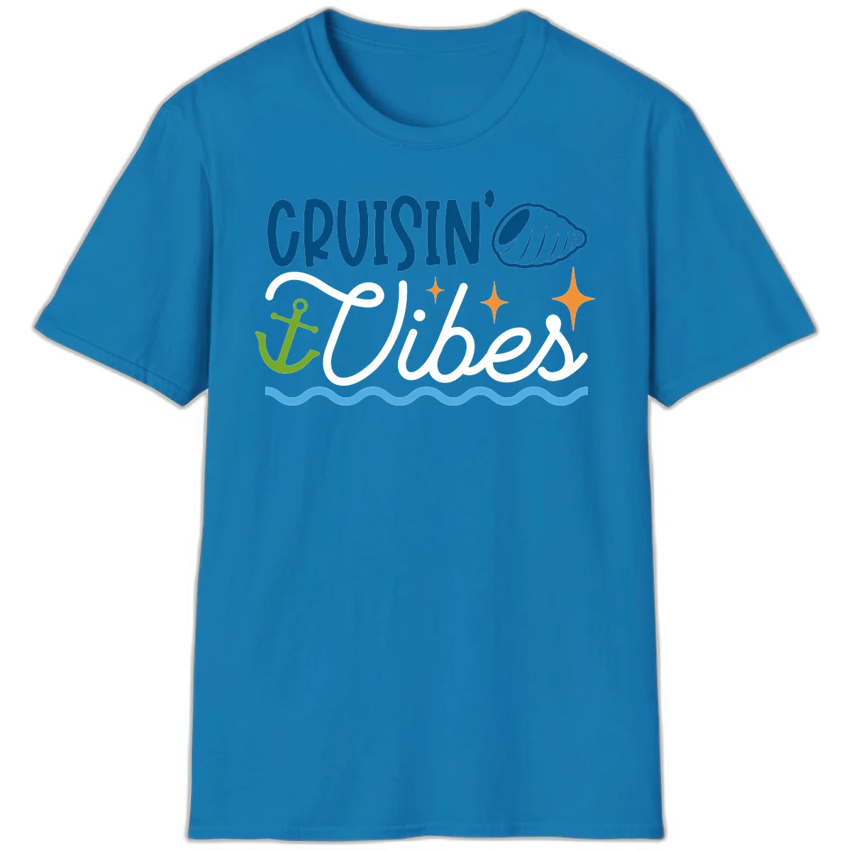 Cruisin' Vibes T-Shirt in Sapphire