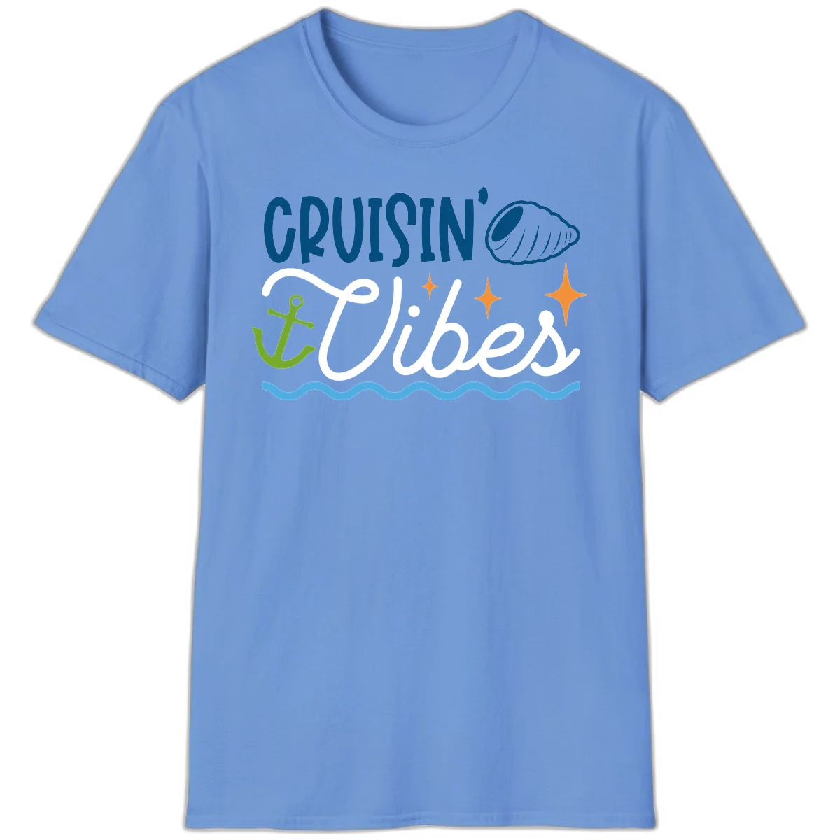 Cruisin' Vibes T-Shirt in Carolina Blue