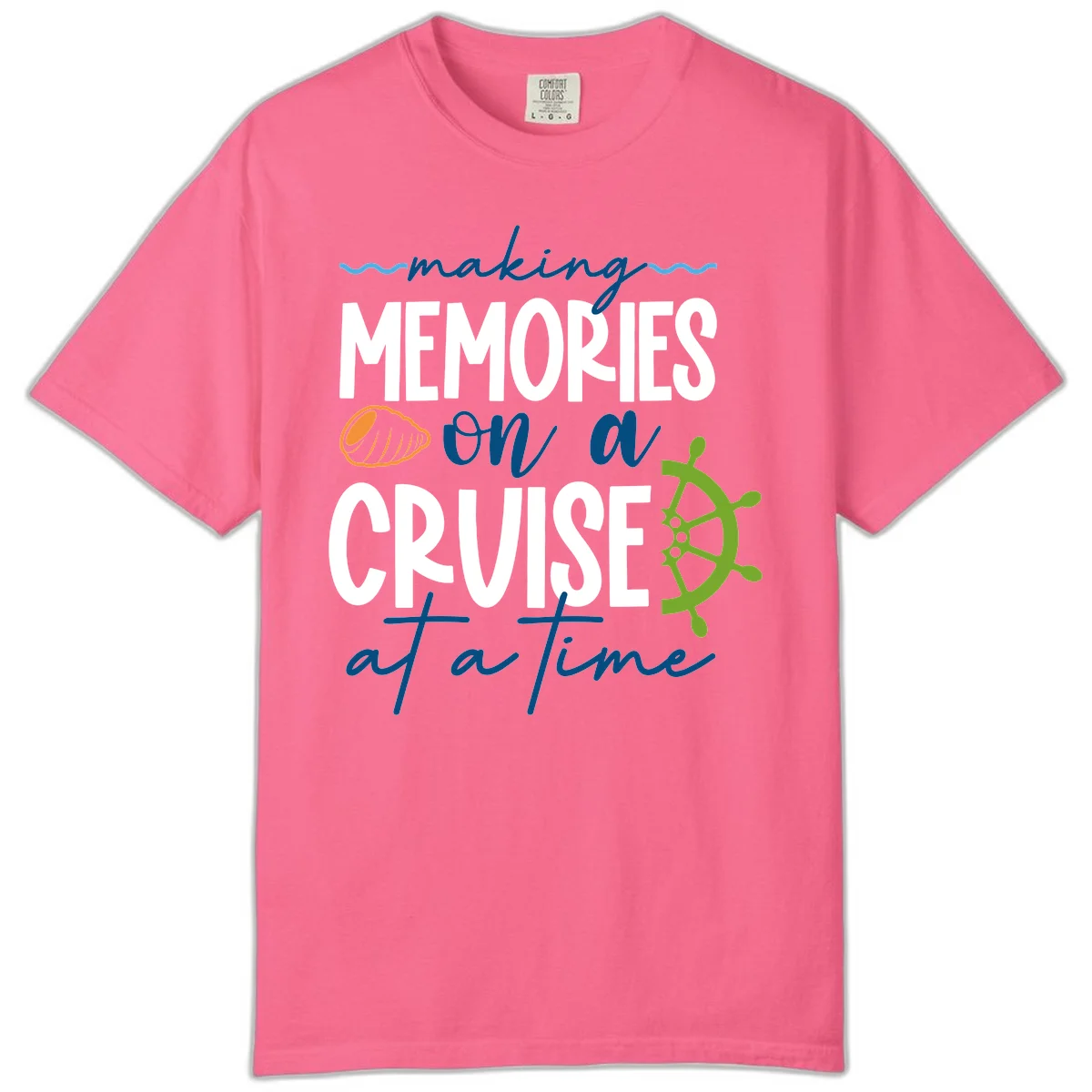 Making Memories On A Cruise At A Time Comfort Color in Crunchberry