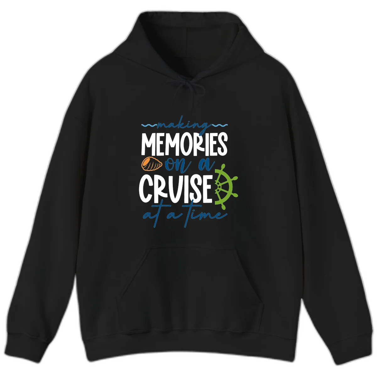 Making Memories On A Cruise At A Time Hoodie in Black