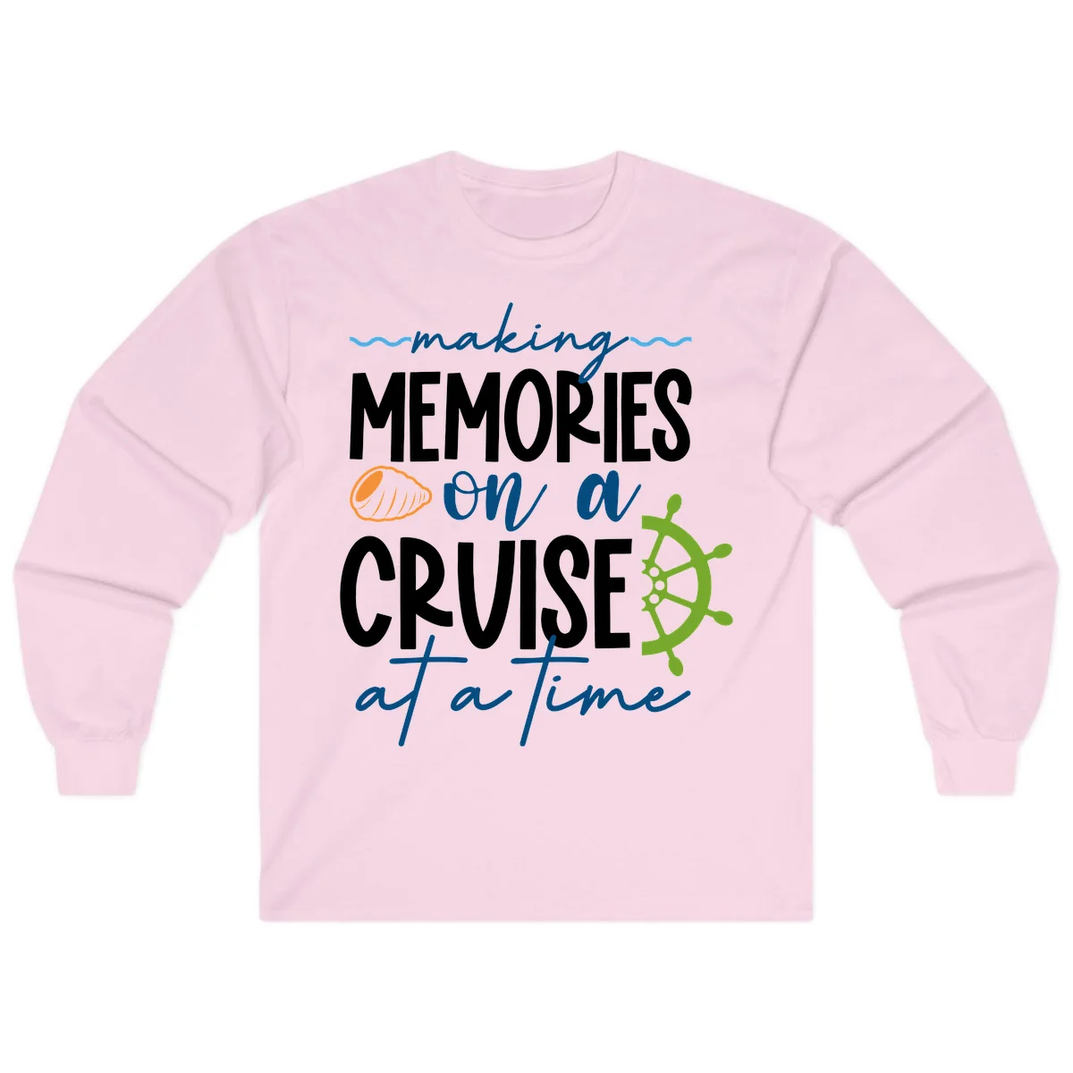 Making Memories On A Cruise At A Time Long Sleeve in Light Pink
