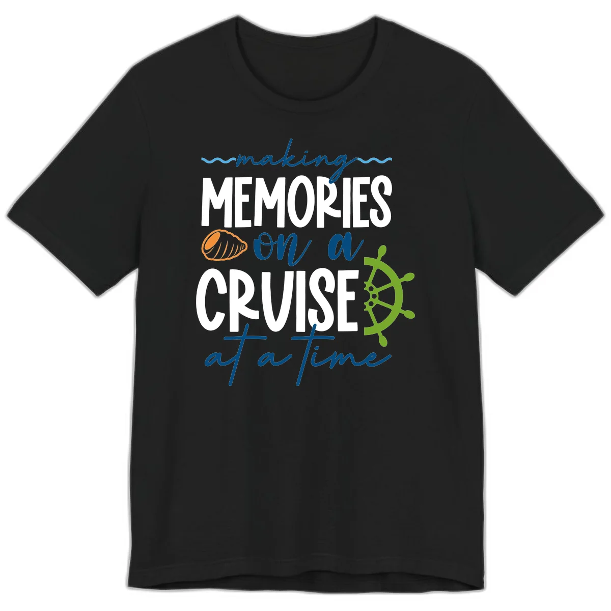 Making Memories On A Cruise At A Time Premium T-Shirt in Black
