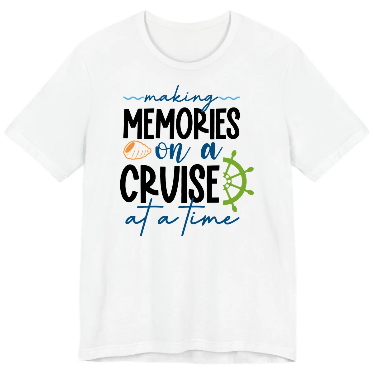 Making Memories On A Cruise At A Time Premium T-Shirt in White