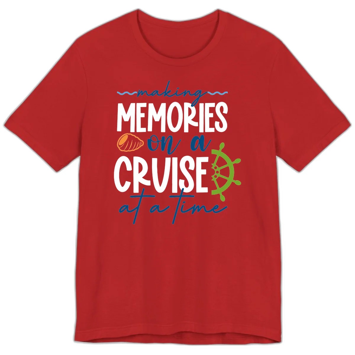 Making Memories On A Cruise At A Time Premium T-Shirt in Red