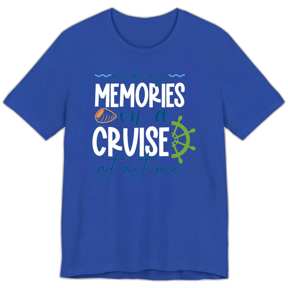 Making Memories On A Cruise At A Time Premium T-Shirt in True Royal