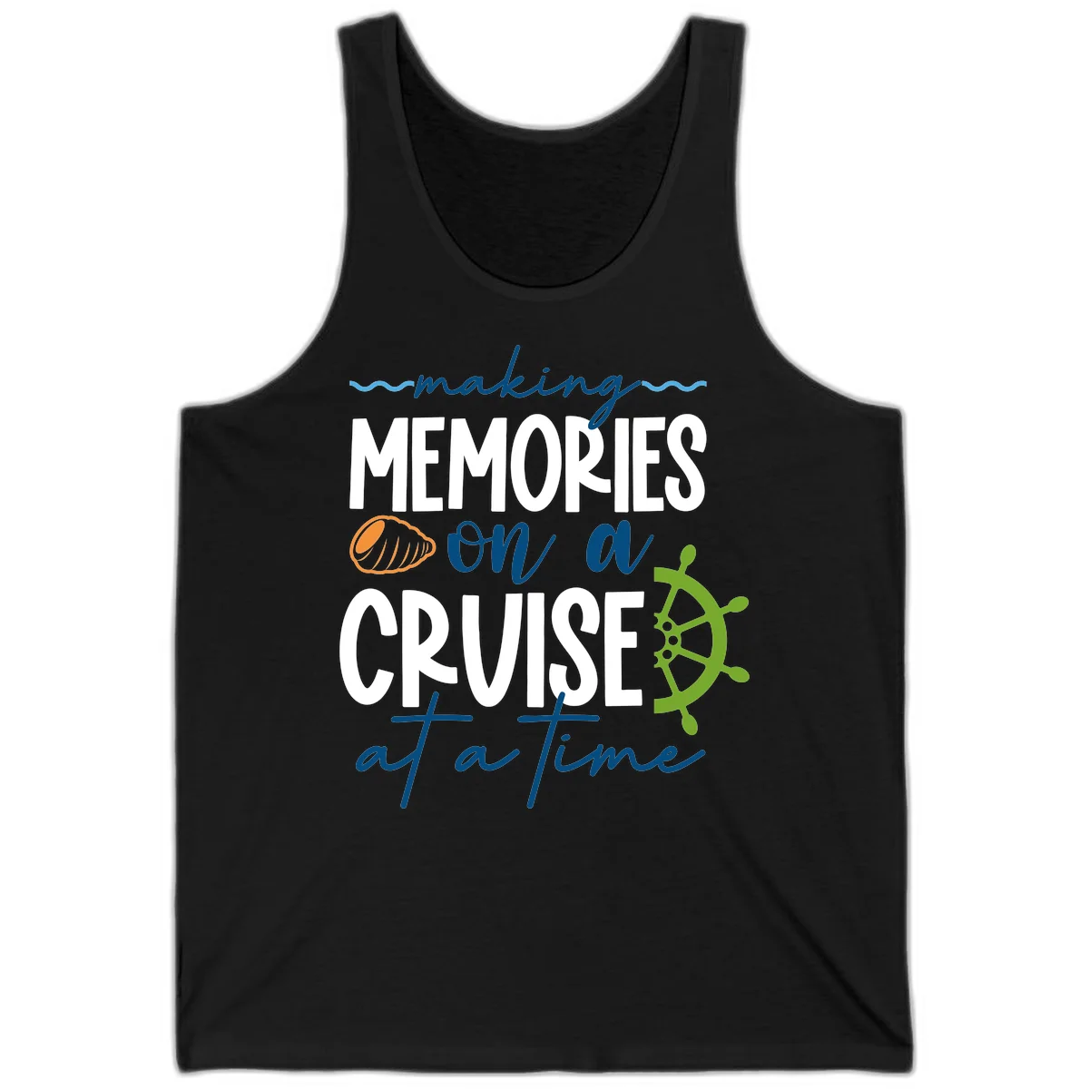 Making Memories On A Cruise At A Time Tank in Black
