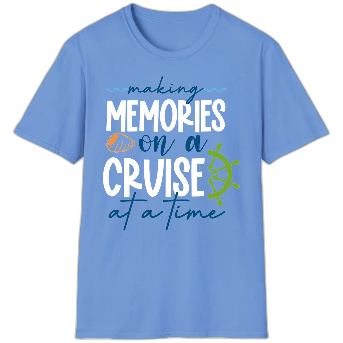 Making Memories On A Cruise At A Time T-Shirt in Carolina Blue