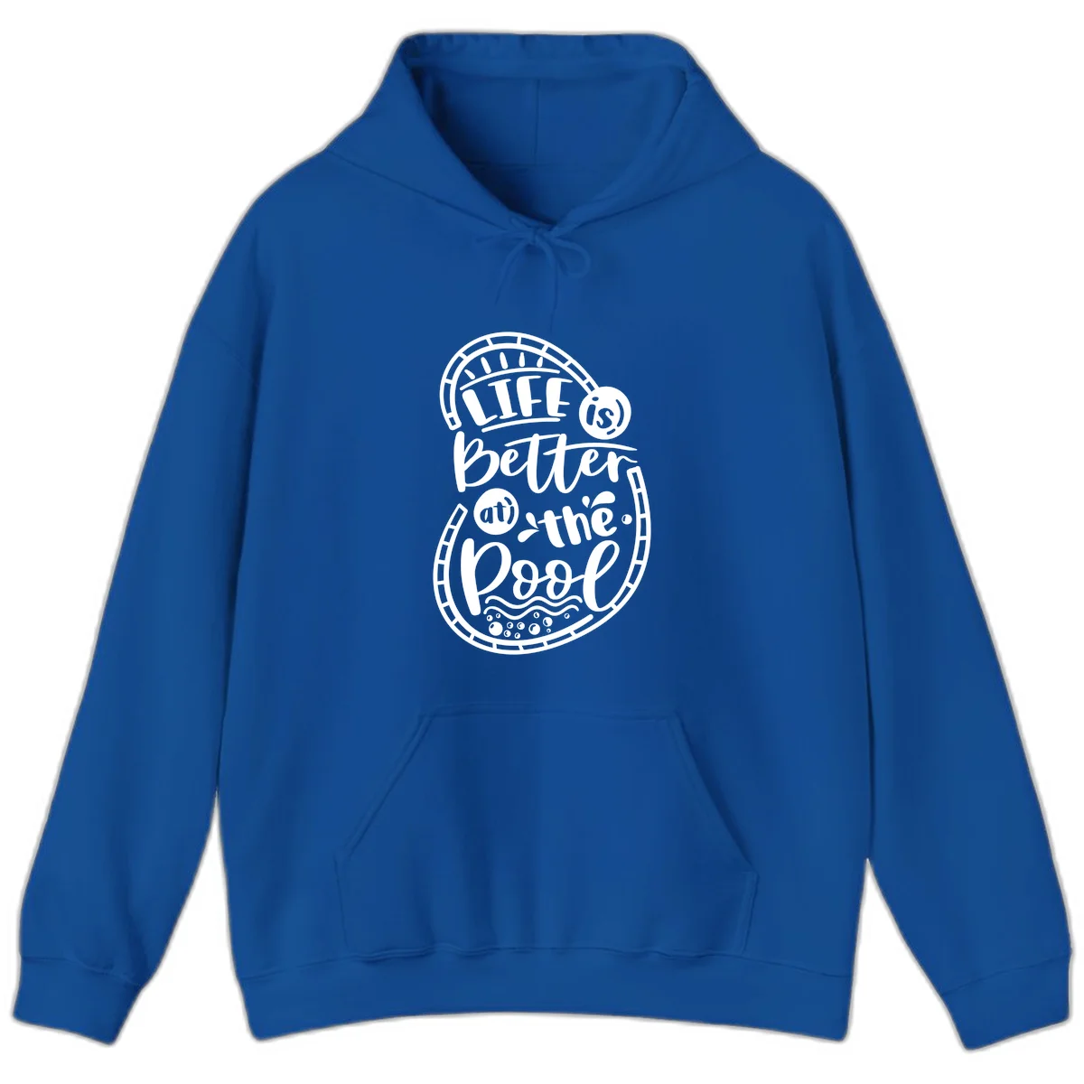 Life Is Better At The Pool Hoodie in Royal