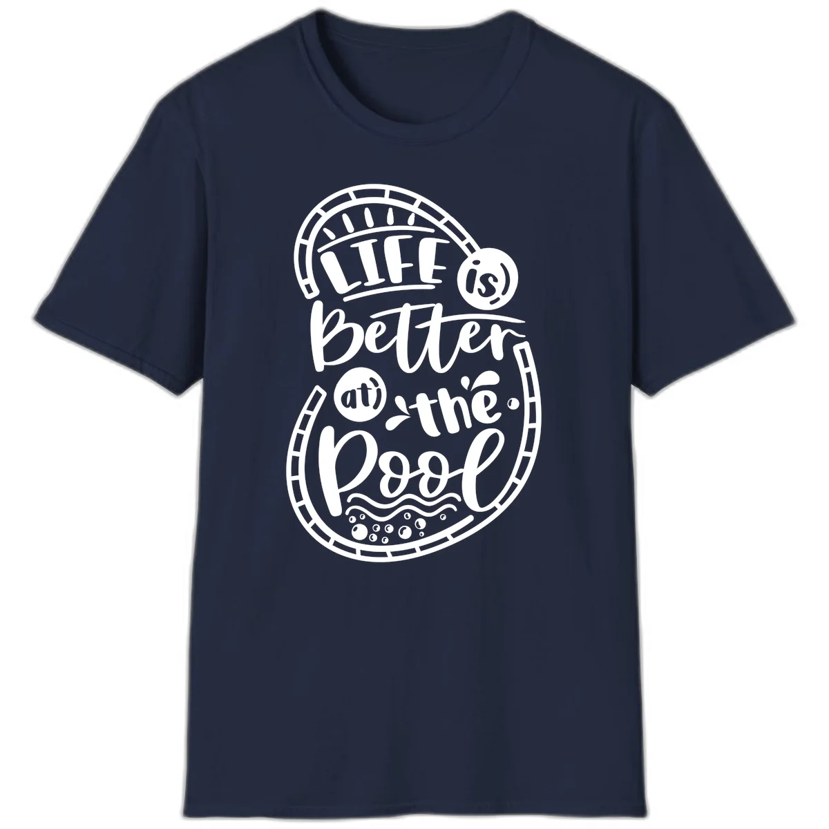 Life Is Better At The Pool T-Shirt in Navy