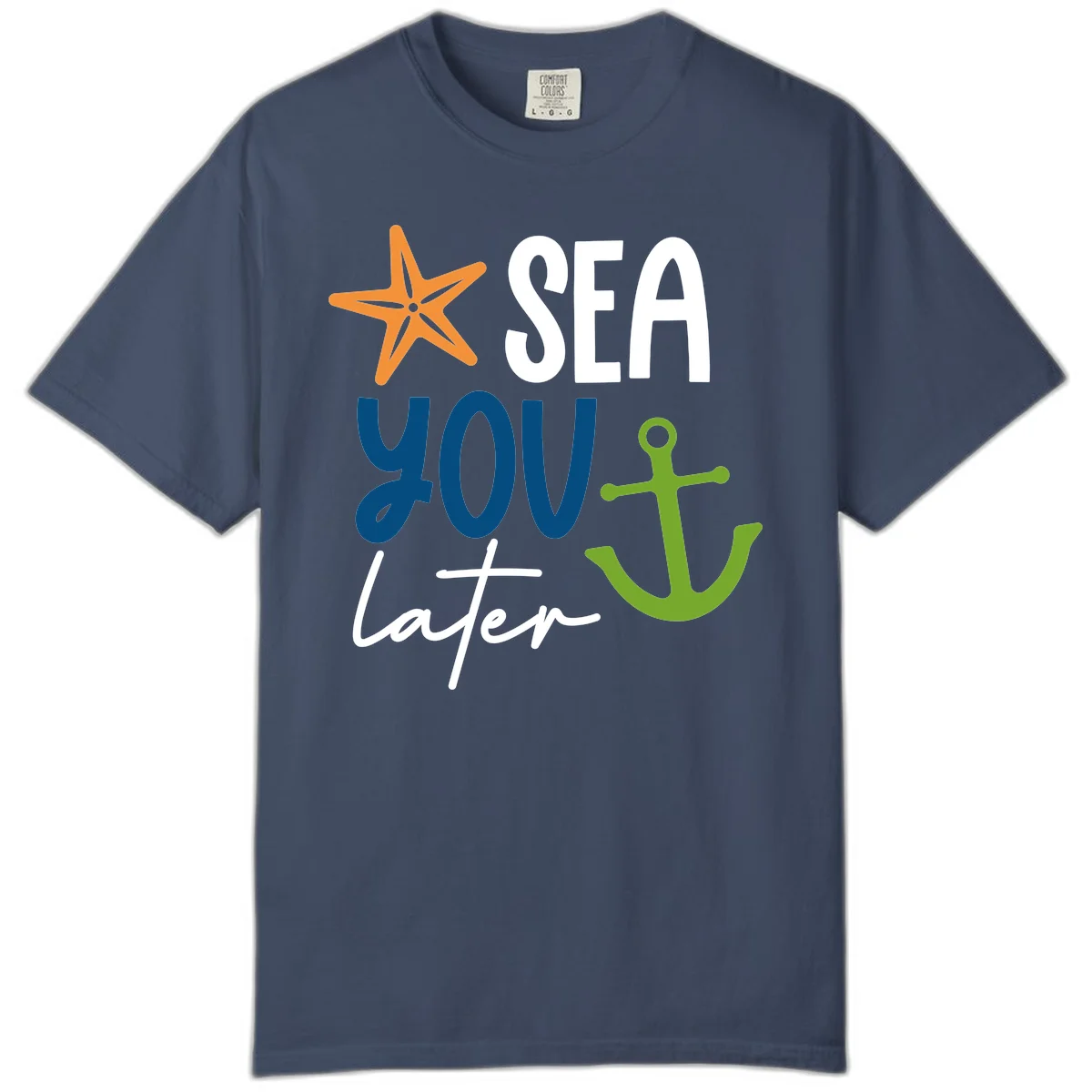 Sea You Later Cruise Anchor Comfort Color in Midnight