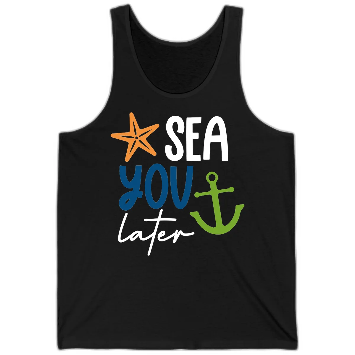 Sea You Later Cruise Anchor Tank in Black