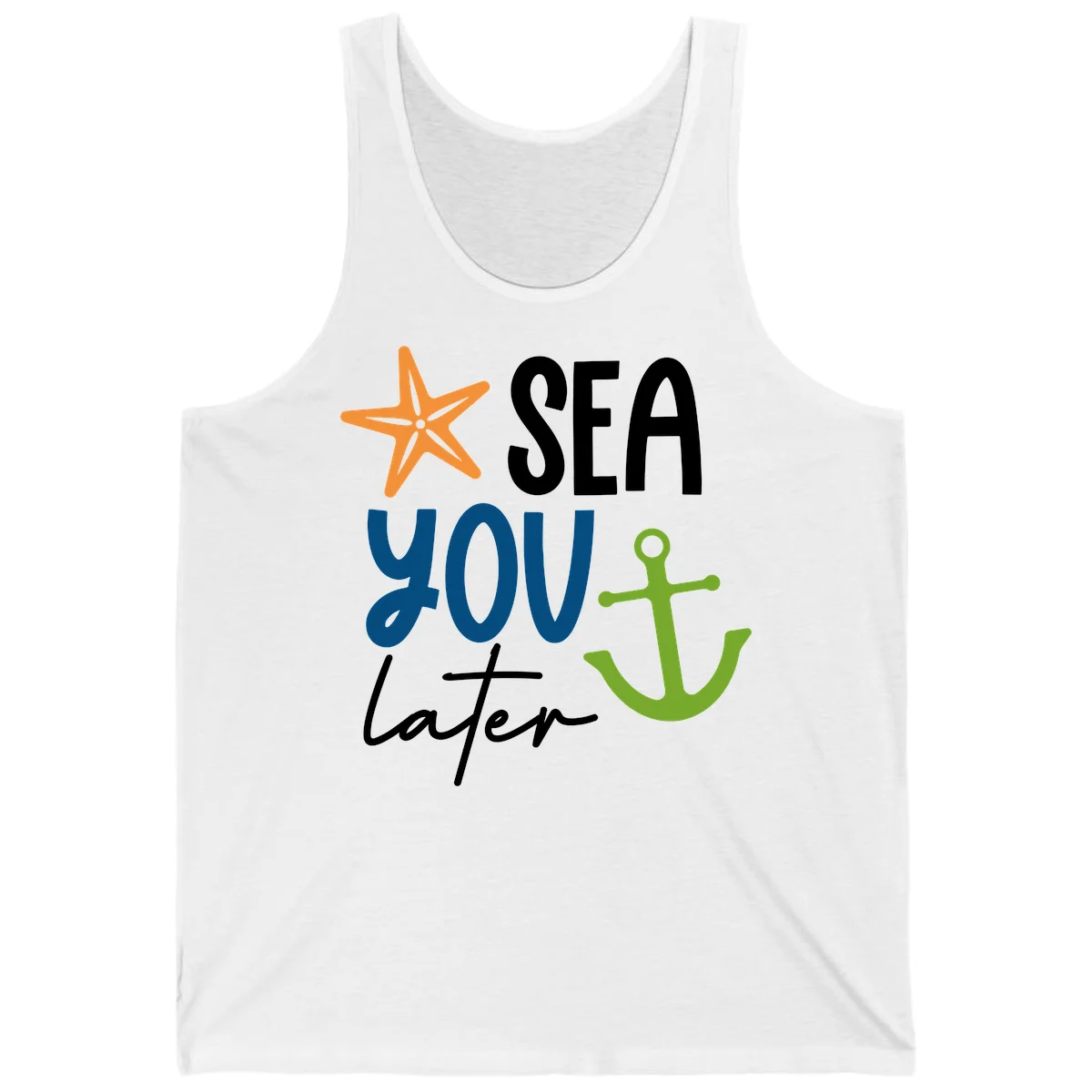 Sea You Later Cruise Anchor Tank in White