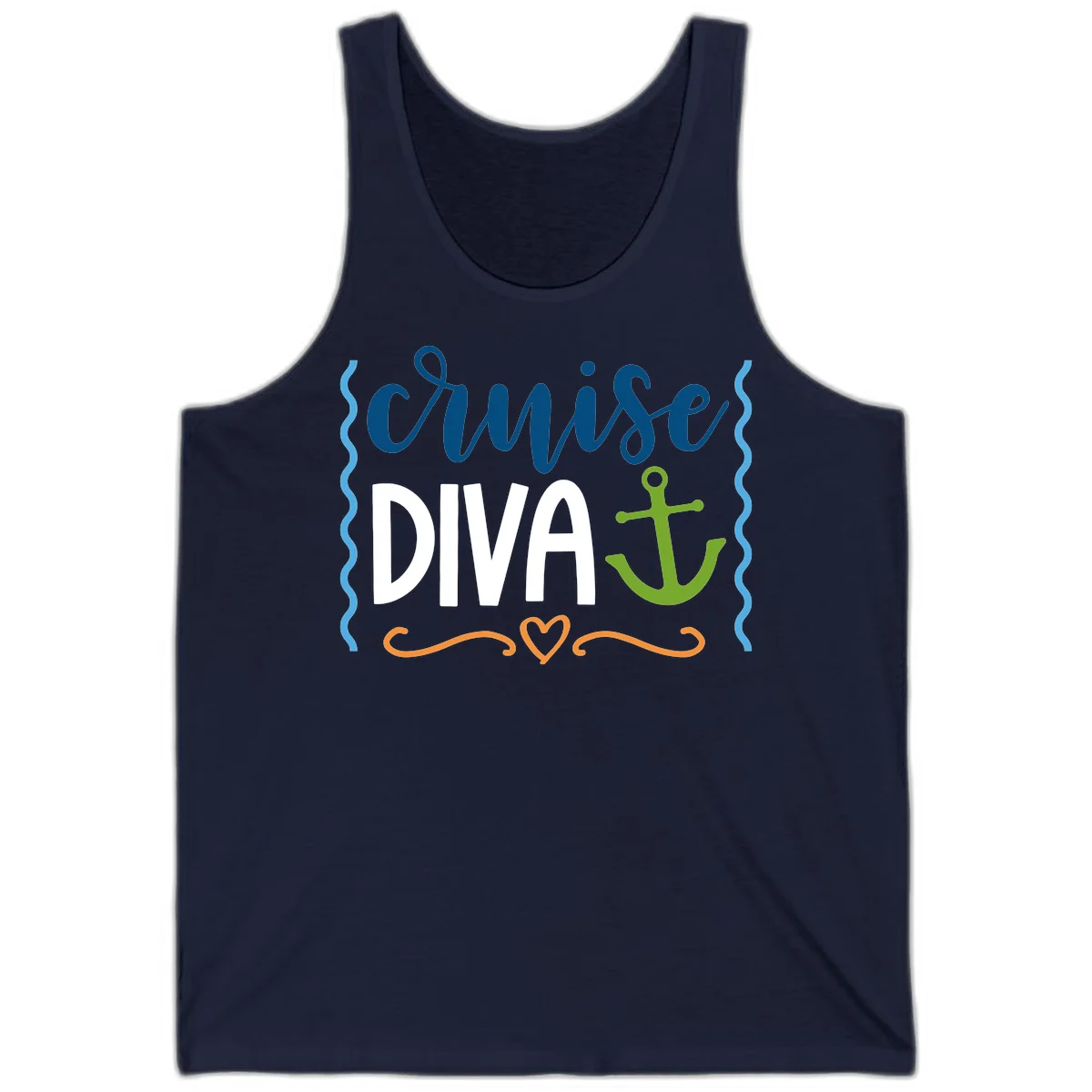 Cruise Diva Anchor Tank in Navy