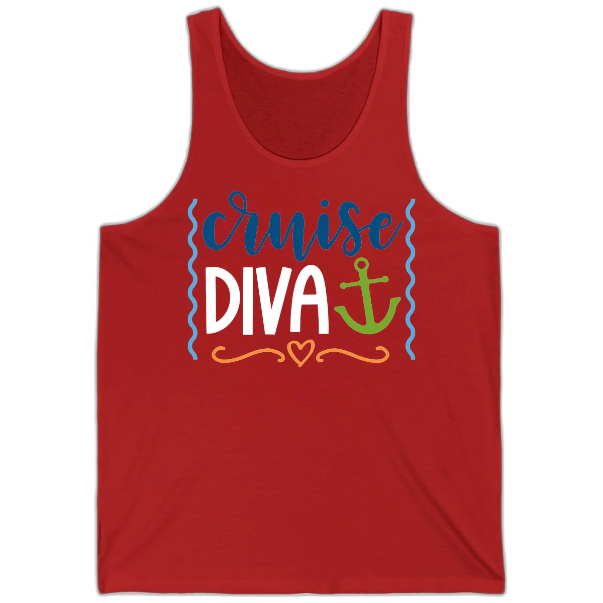 Cruise Diva Anchor Tank in Red