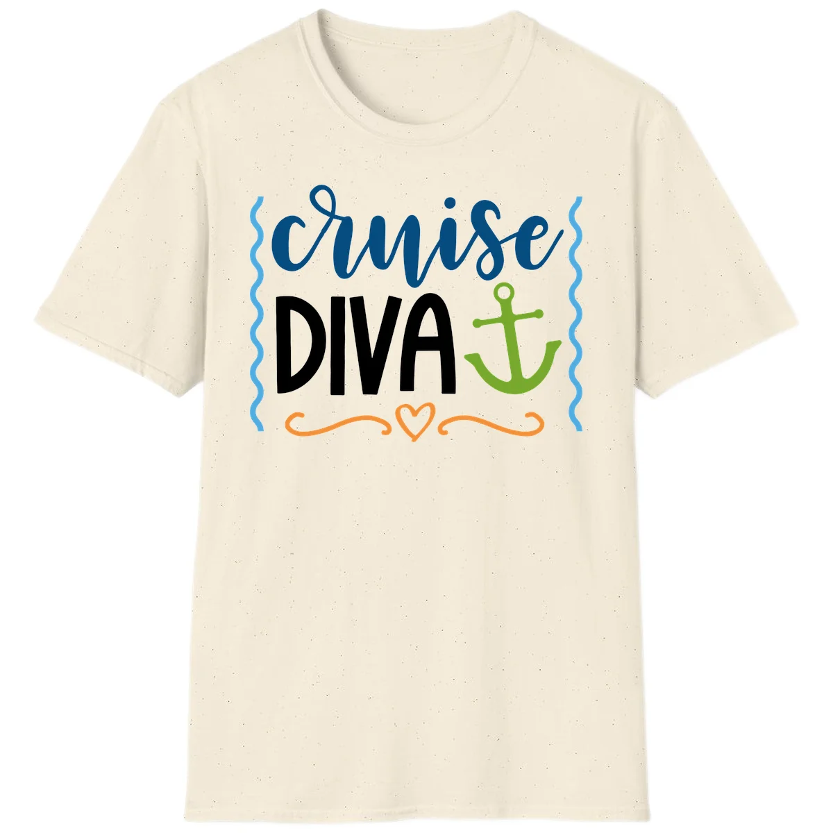 Cruise Diva Anchor T-Shirt in Natural