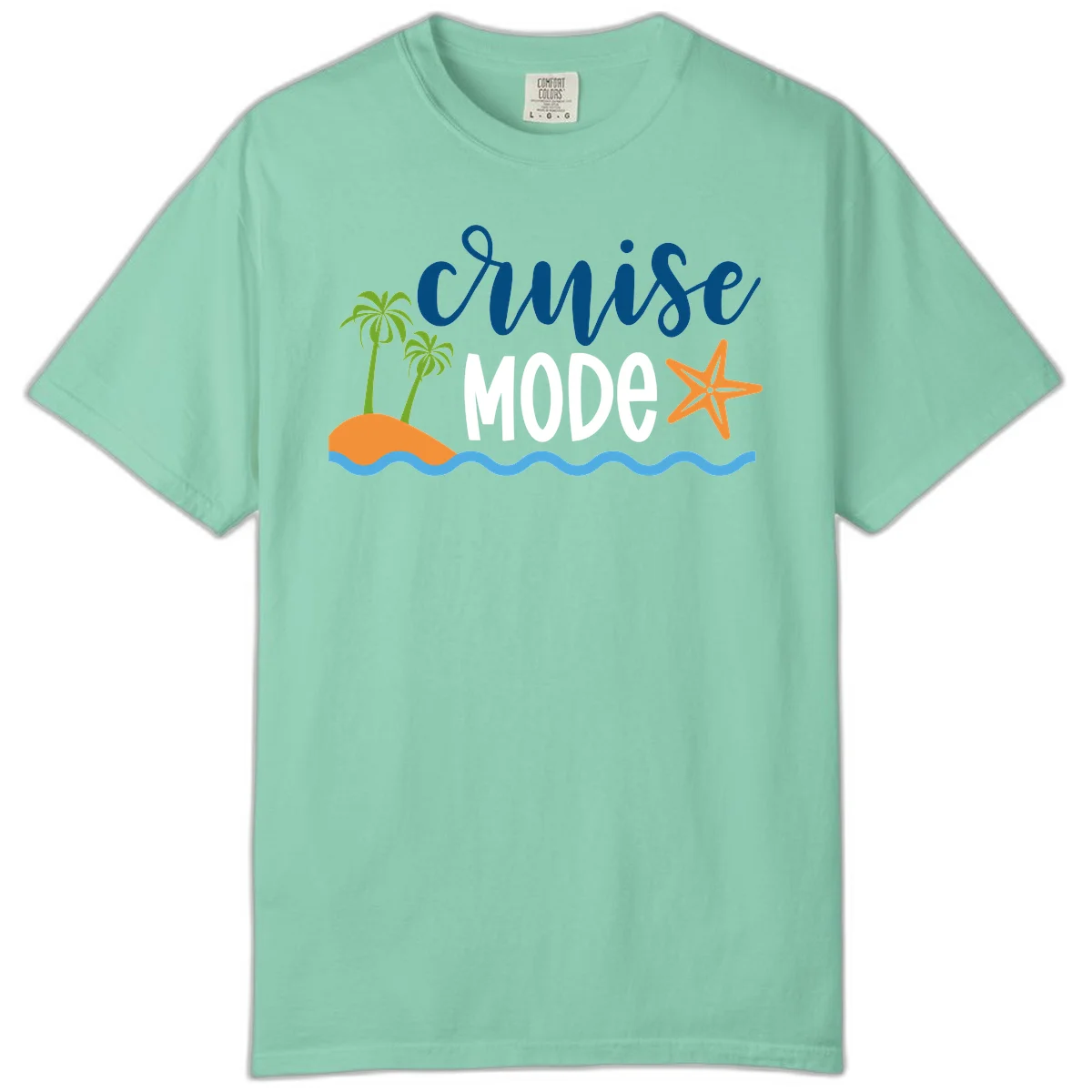 Cruise Mode Wavy Vibes Comfort Color in Island Reef