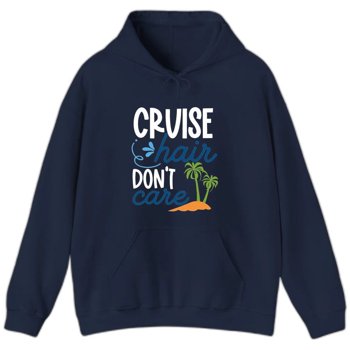 Cruise Hair Don't Care Hoodie in Navy