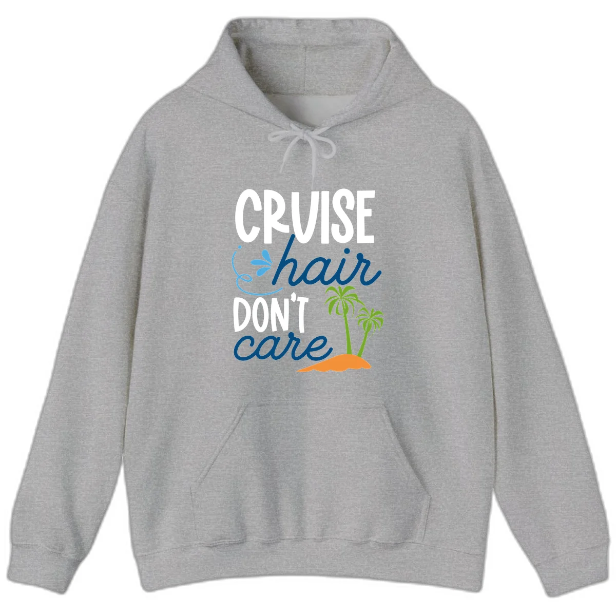 Cruise Hair Don't Care Hoodie in Sport Grey