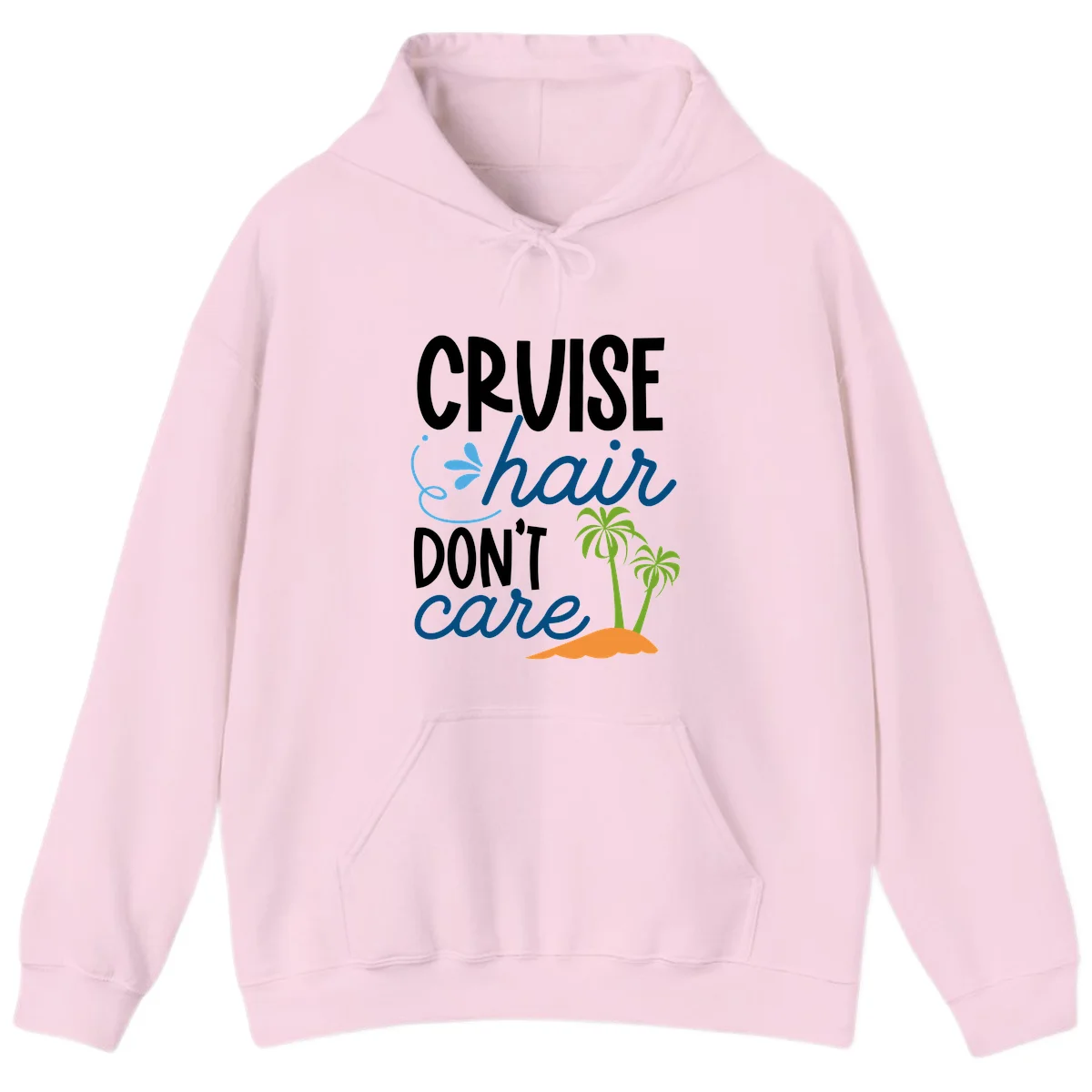Cruise Hair Don't Care Hoodie in Light Pink