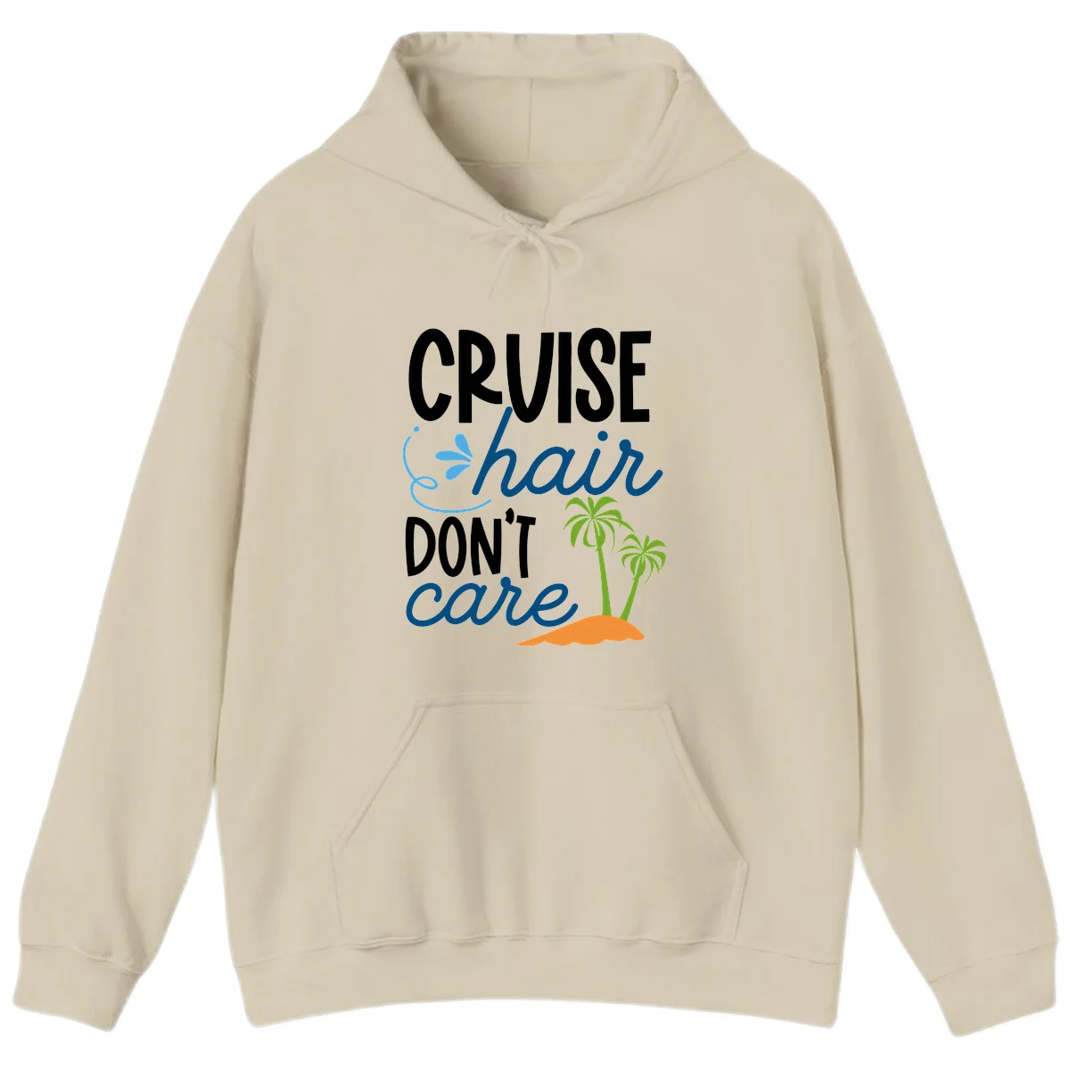 Cruise Hair Don't Care Hoodie in Sand