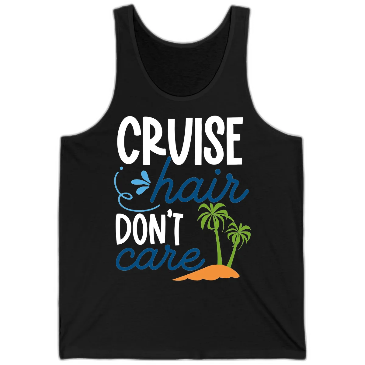 Cruise Hair Don't Care Tank Top in Black