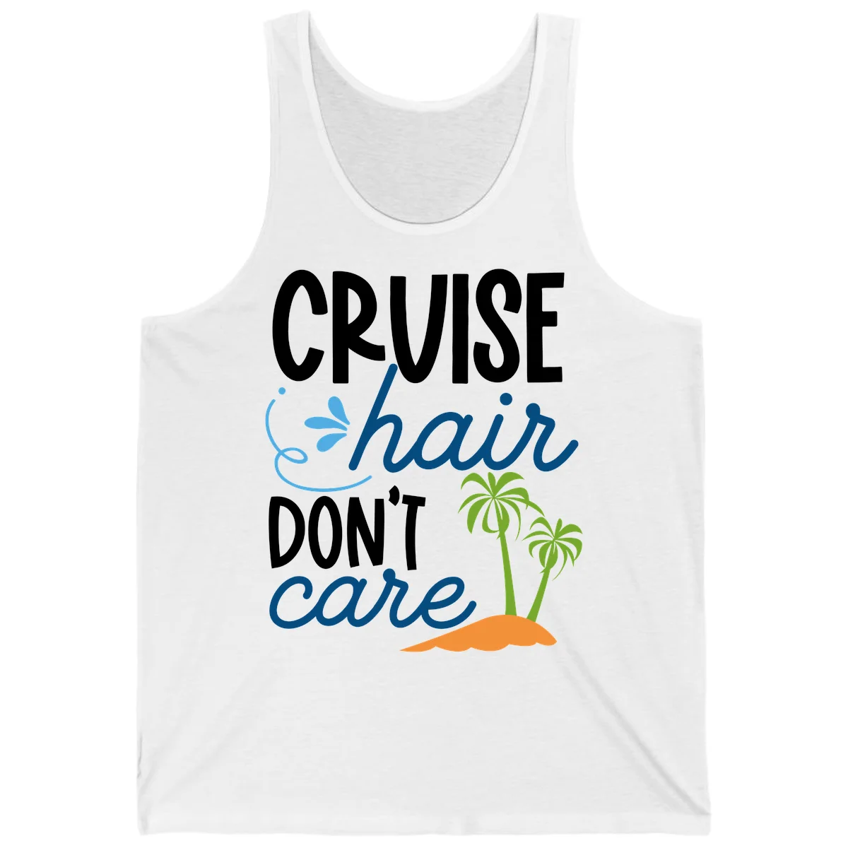 Cruise Hair Don't Care Tank Top in White