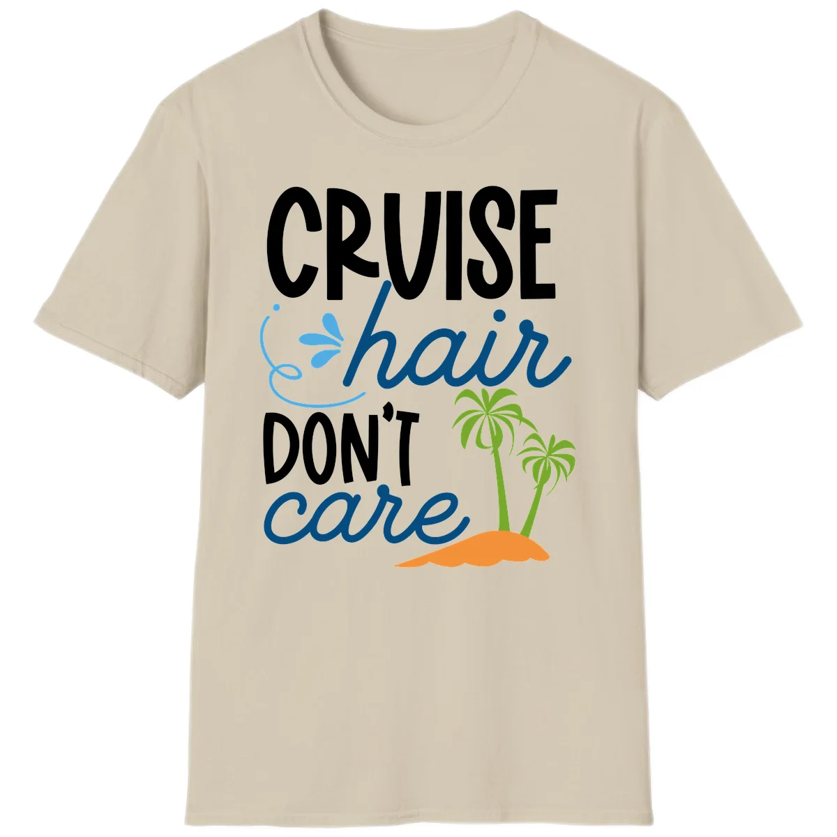Cruise Hair Don't Care T-Shirt in Sand