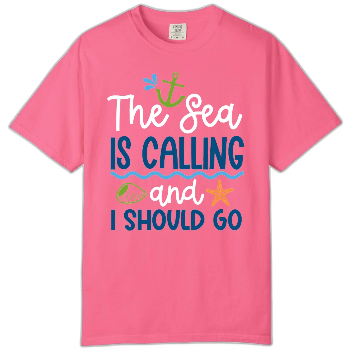 The Sea Is Calling Comfort Color in Crunchberry