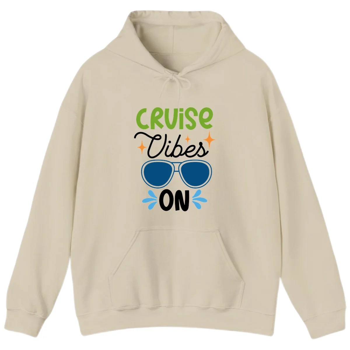 Cruise Vibes On Hoodie in Sand