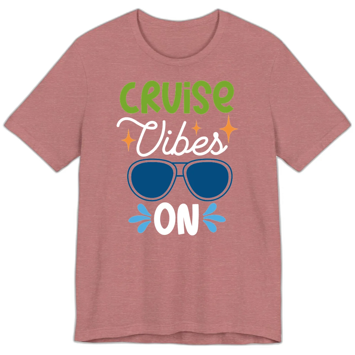 Cruise Vibes On Premium T-Shirt in Heather Mauve