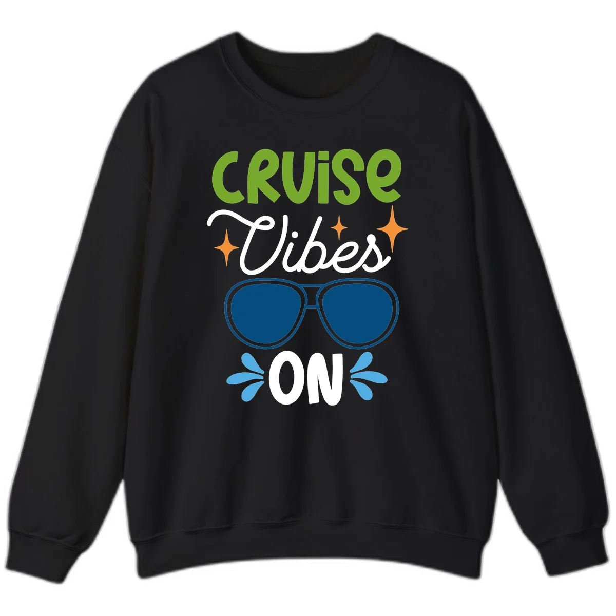 Cruise Vibes On Sweatshirt in Black