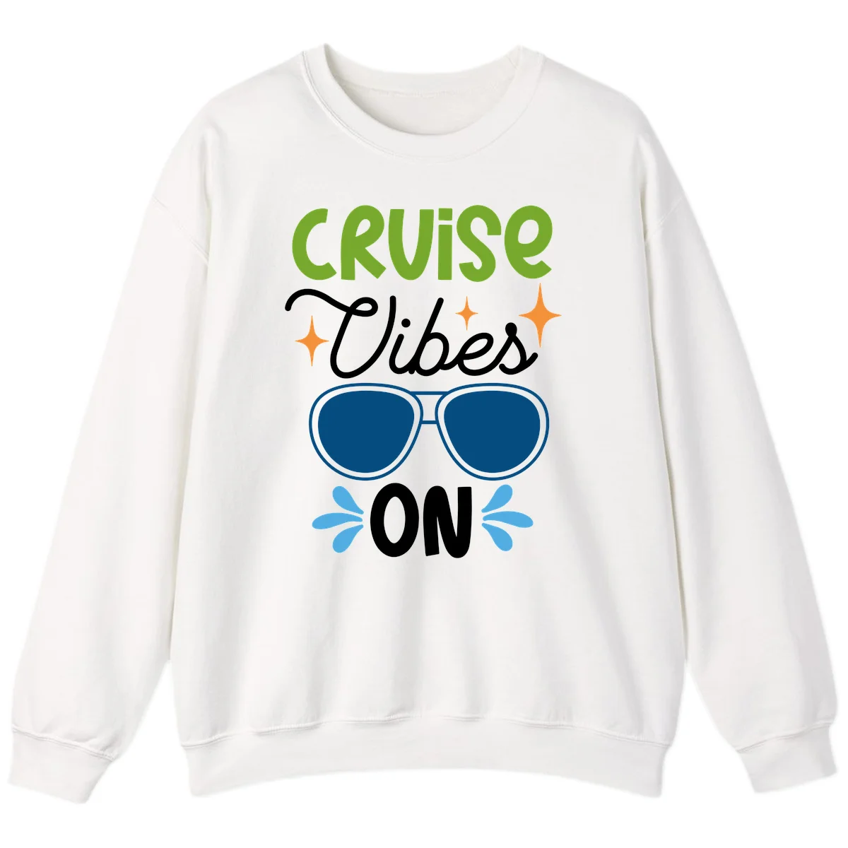 Cruise Vibes On Sweatshirt in White