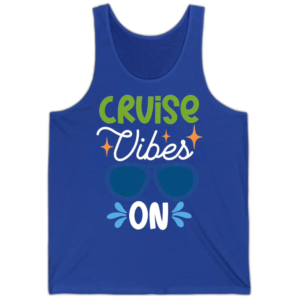Cruise Vibes On Tank Top in True Royal