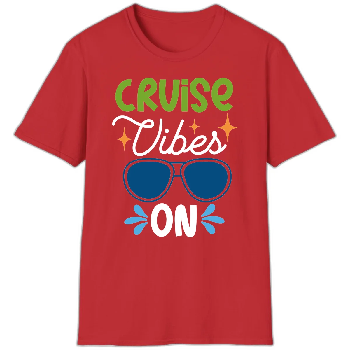 Cruise Vibes On T-Shirt in Red