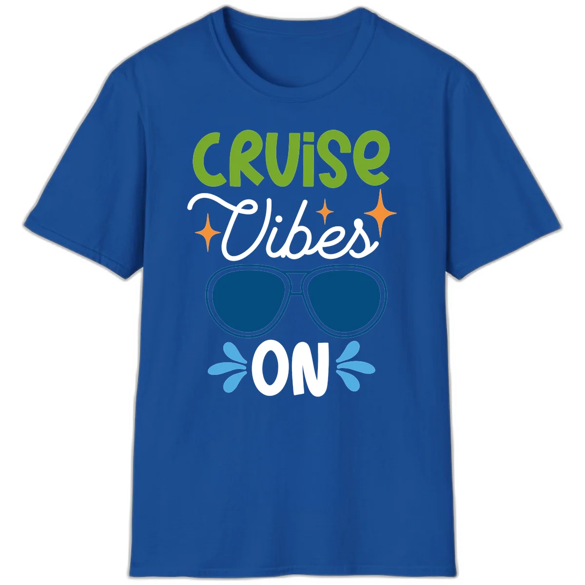 Cruise Vibes On T-Shirt in Royal