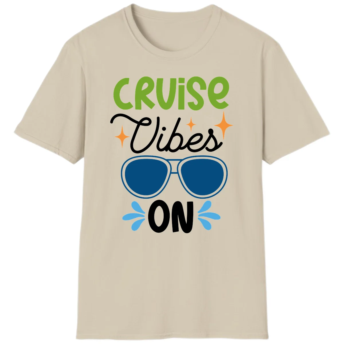 Cruise Vibes On T-Shirt in Sand