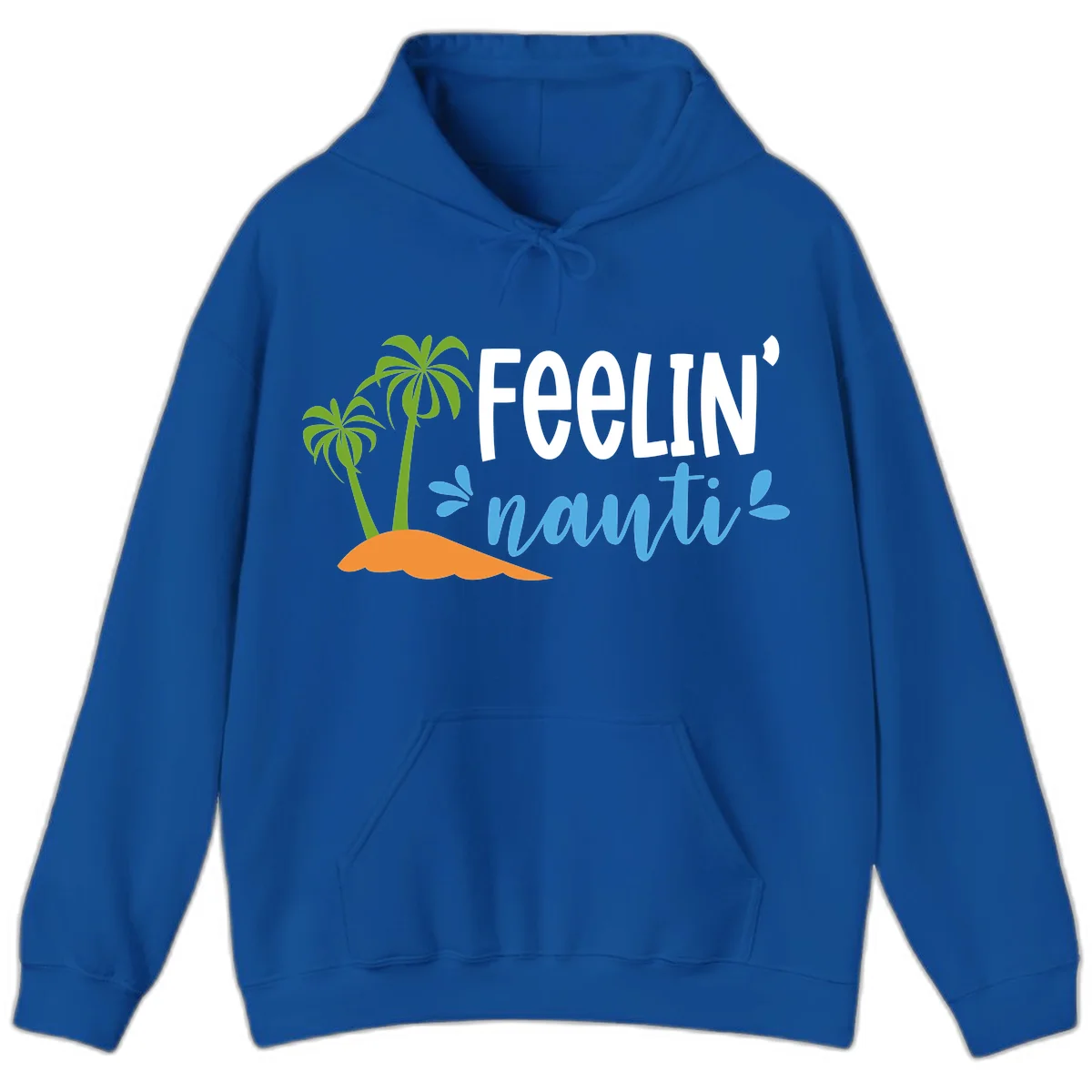 Feelin' Nauty Cruise Vibes Hoodie in Royal