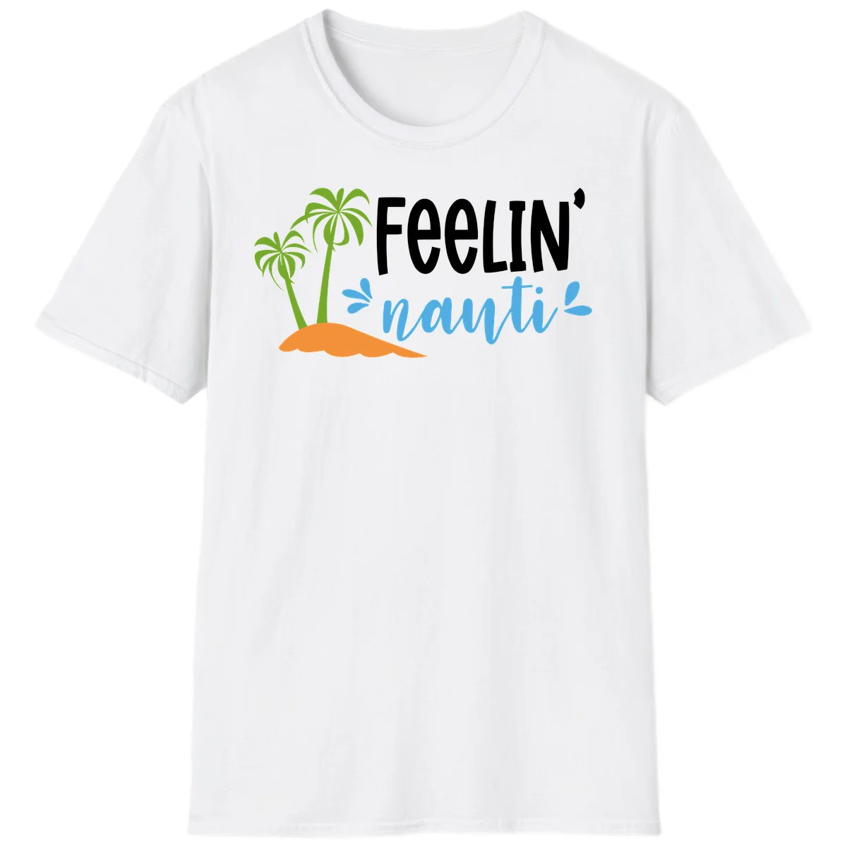 Feelin' Nauty Cruise Vibes T-Shirt in White
