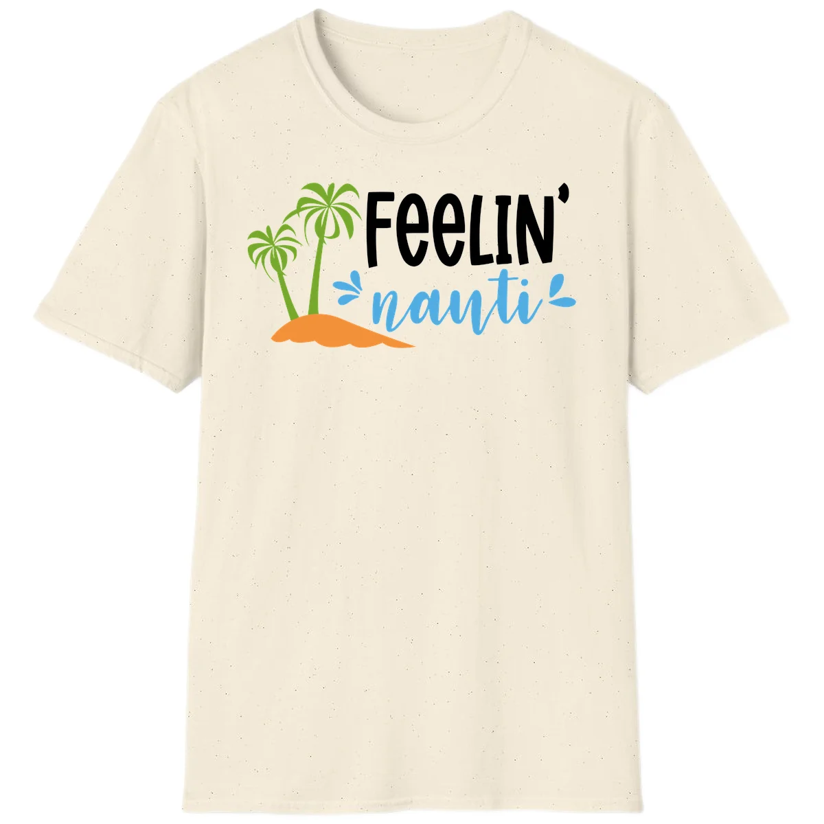 Feelin' Nauty Cruise Vibes T-Shirt in Natural